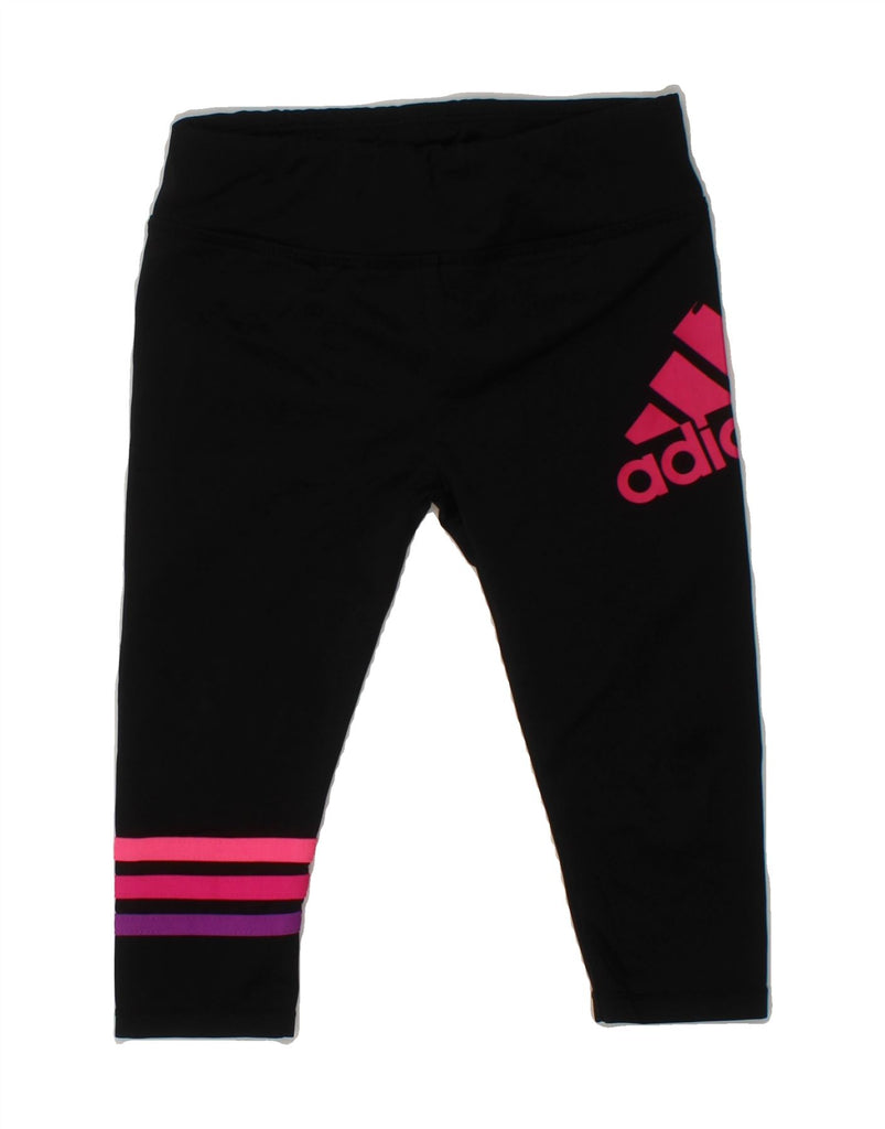 ADIDAS Baby Girls Graphic Tracksuit Trousers 6-9 Months  Black Polyester Vintage Adidas and Second-Hand Adidas from Messina Hembry 