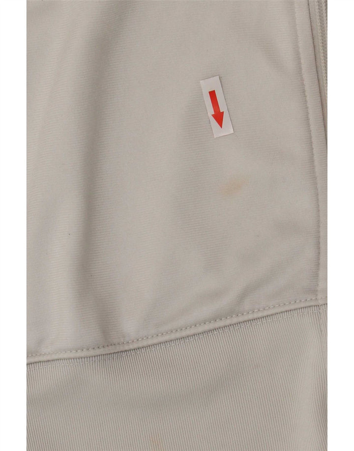 Nike Womens Tracksuit Top Jacket UK 18 XL White Colourblock Polyester