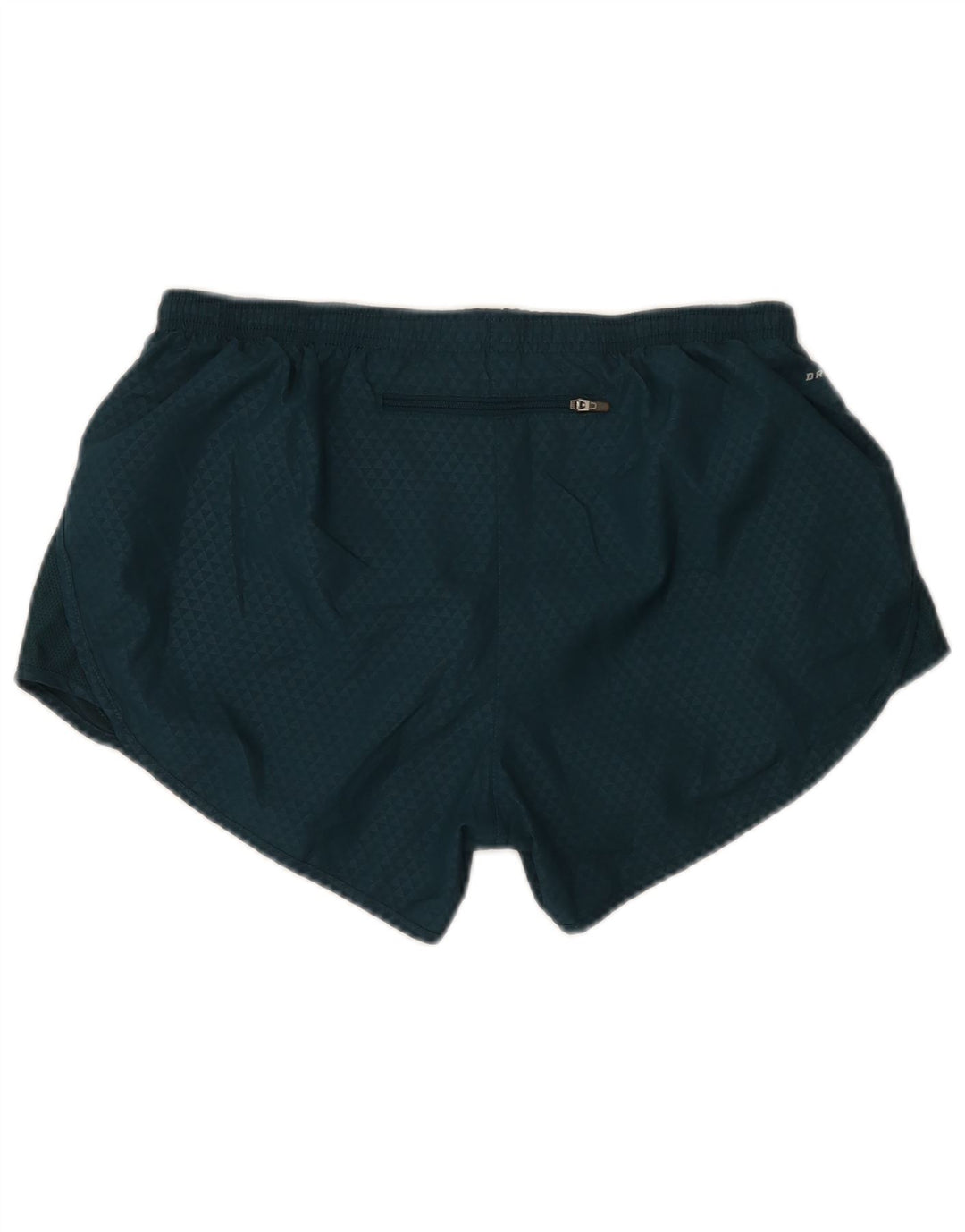 Nike Womens Sport Shorts UK 14 Medium Green Spotted Polyester