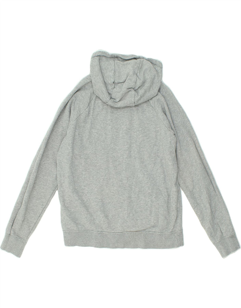 NIKE Womens Graphic Hoodie Jumper UK 14 Medium Grey Flecked Cotton Vintage Nike and Second-Hand Nike from Messina Hembry 