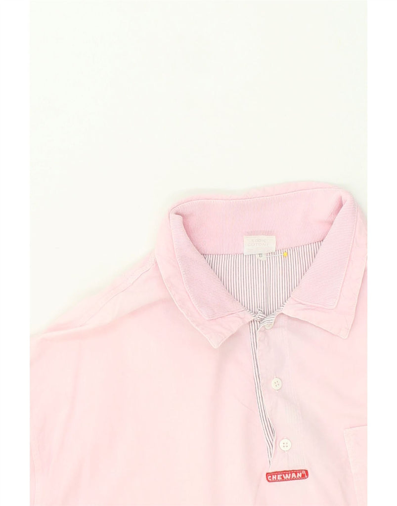 VINTAGE Mens Polo Shirt Large Pink Cotton | Vintage Vintage | Thrift | Second-Hand Vintage | Used Clothing | Messina Hembry 