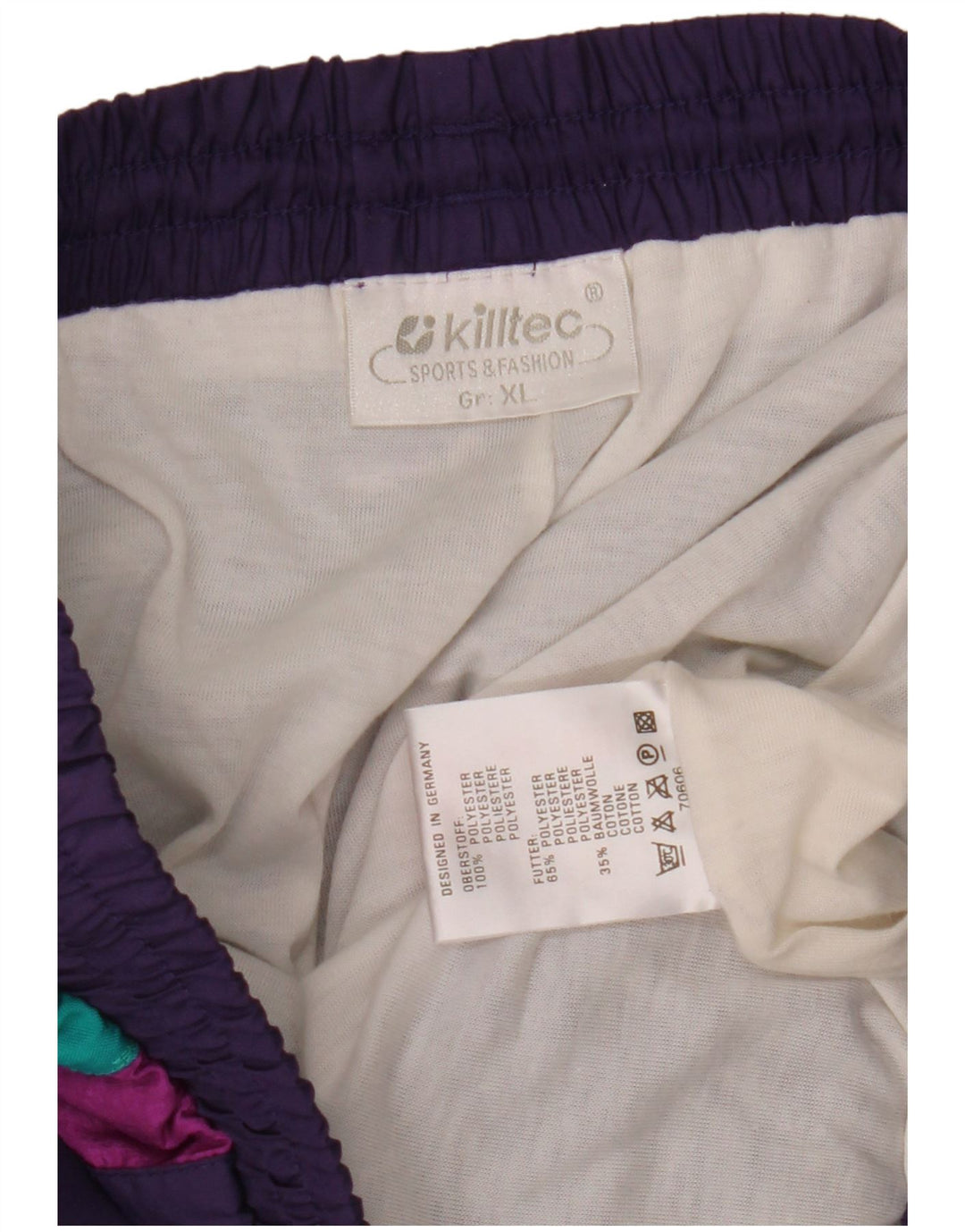 Killtec Mens Tracksuit Trousers Joggers XL  Purple Colourblock Polyester