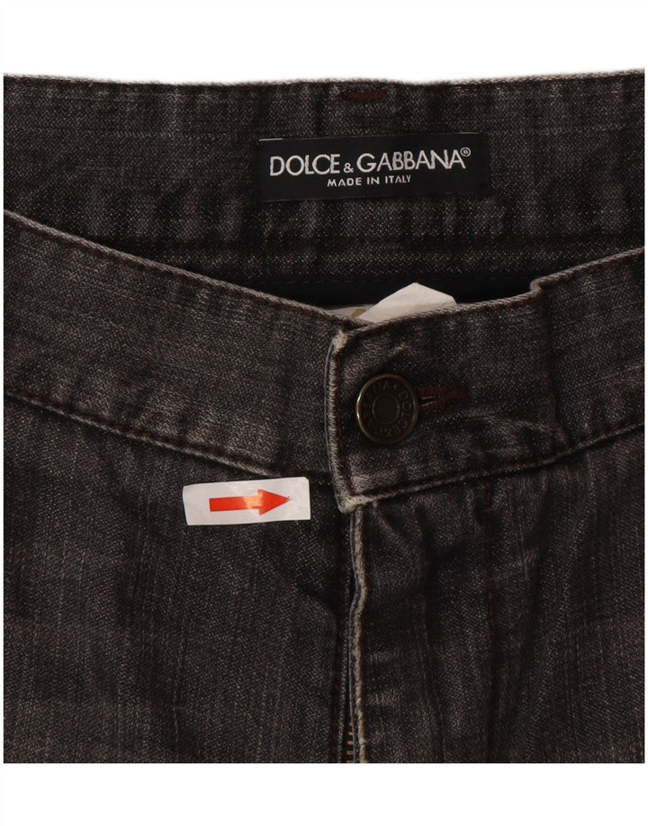 Dolce & Gabbana Womens Distressed Straight Jeans IT 50 XL W36 L32 Grey
