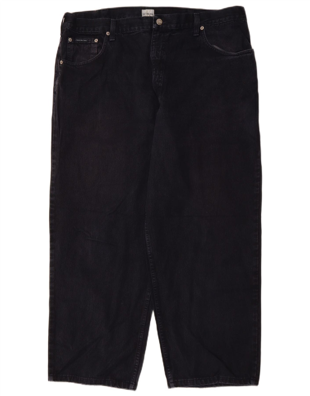 CALVIN KLEIN Mens Loose Jeans W40 L27 Navy Blue Cotton
