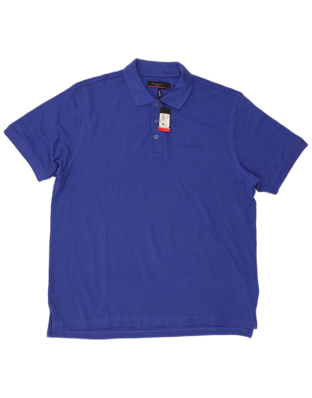 Pierre Cardin Mens Polo Shirt XL Blue Cotton