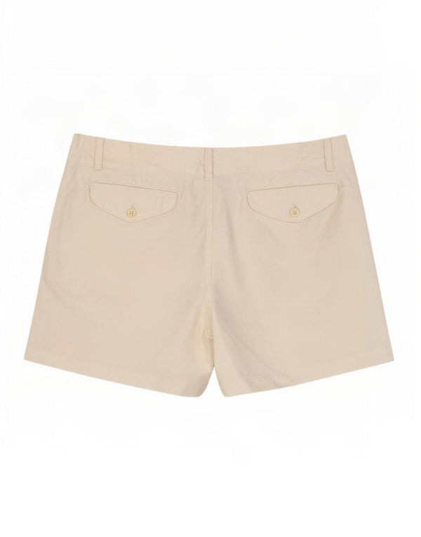 Ralph Lauren Womens Chino Shorts US 10 Large W34 Off White Cotton