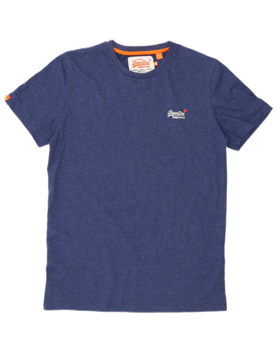 Superdry Mens T-Shirt Top Medium Blue Cotton