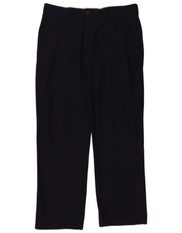 Dockers Womens Regular Fit Chino Trousers W36 L32 Navy Blue Cotton