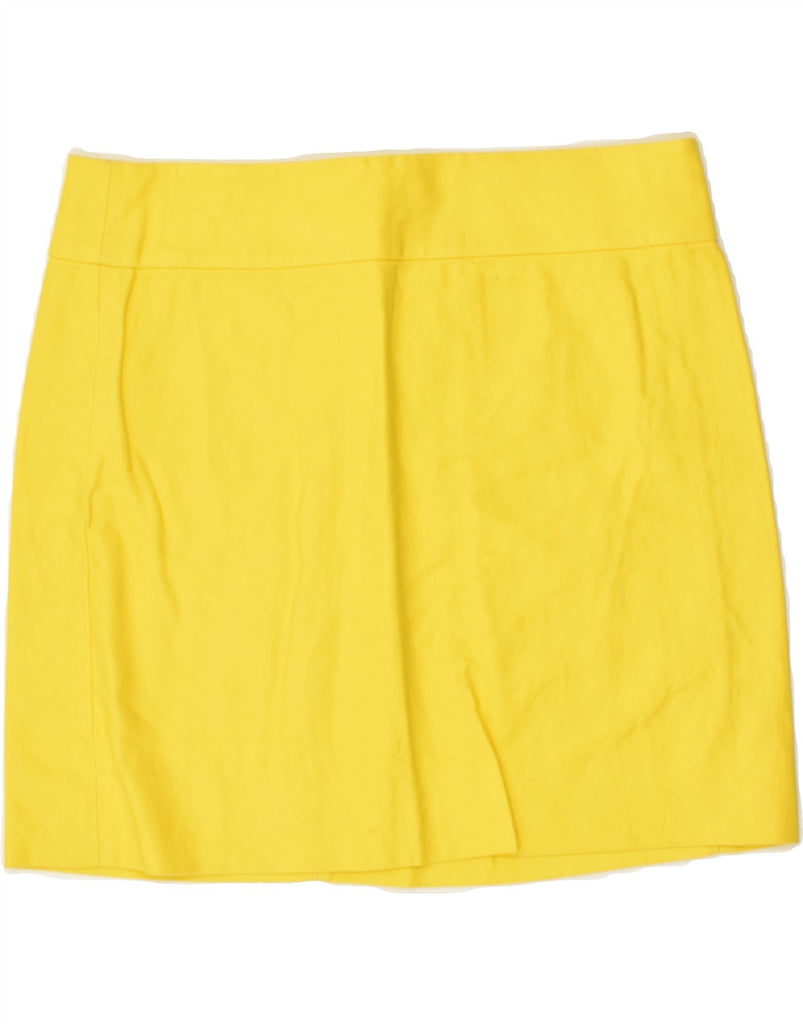 J. CREW Womens Mini Skirt US 6 Medium W32 Yellow | Vintage J. Crew | Thrift | Second-Hand J. Crew | Used Clothing | Messina Hembry 