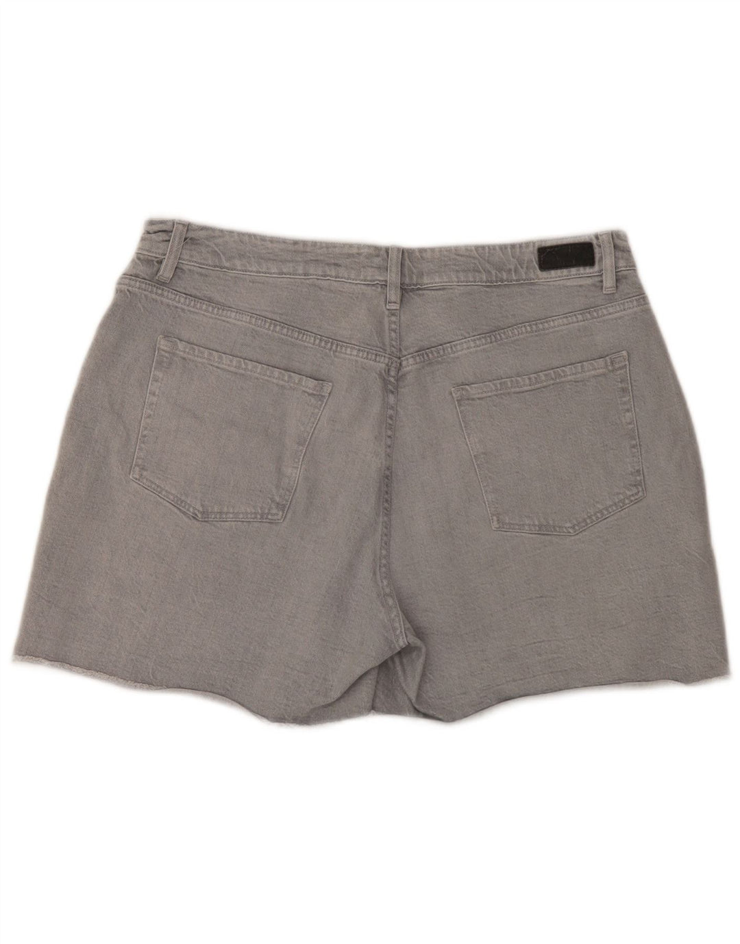 Fat Face Womens Denim Shorts UK 16 Large W36  Grey Cotton