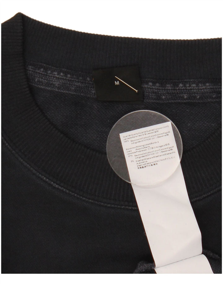 Hugo Boss Mens Graphic Sweatshirt Jumper Medium Black Cotton
