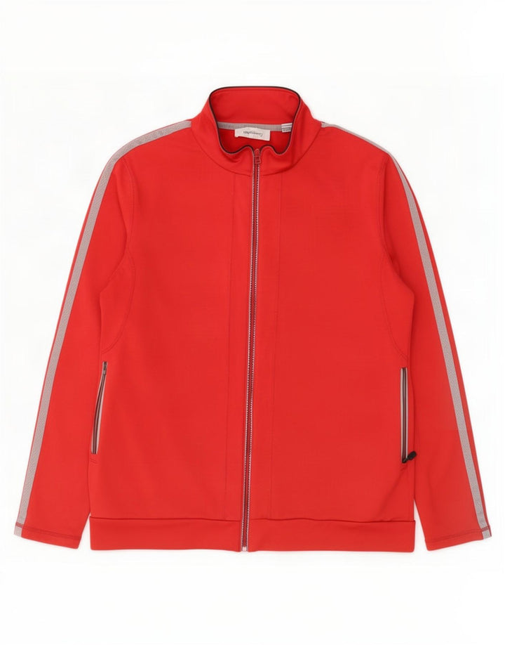 Calvin Klein Womens Golf Graphic Tracksuit Top Jacket UK 18 XL Red