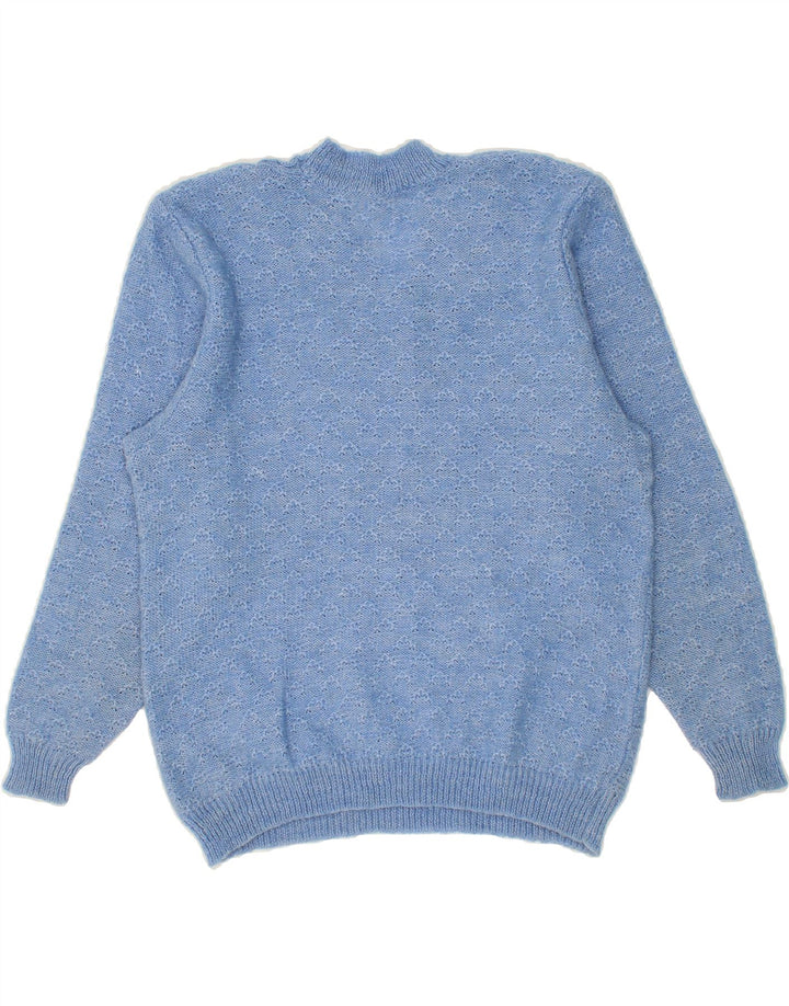 VINTAGE Womens V-Neck Jumper Sweater UK 16 Large Blue Vintage Vintage and Second-Hand Vintage from Messina Hembry 
