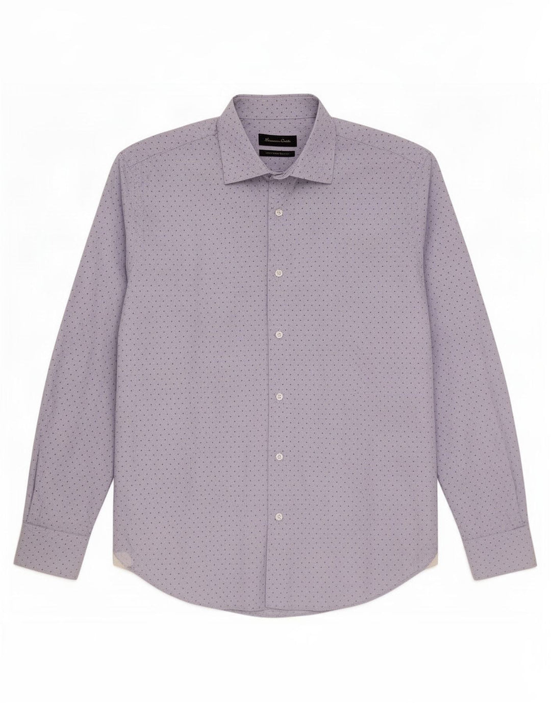 Massimo Dutti Mens Shirt Medium Blue Spotted