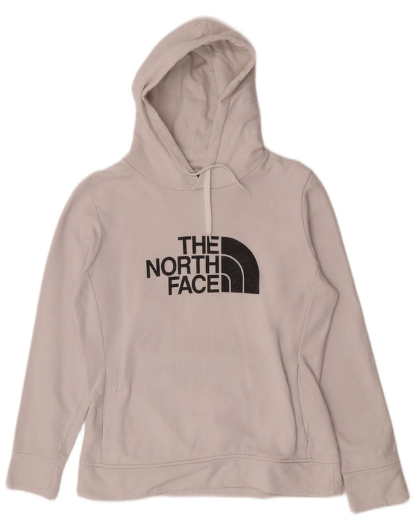 The North Face Womens Graphic Hoodie Jumper UK 16 Large White Cotton