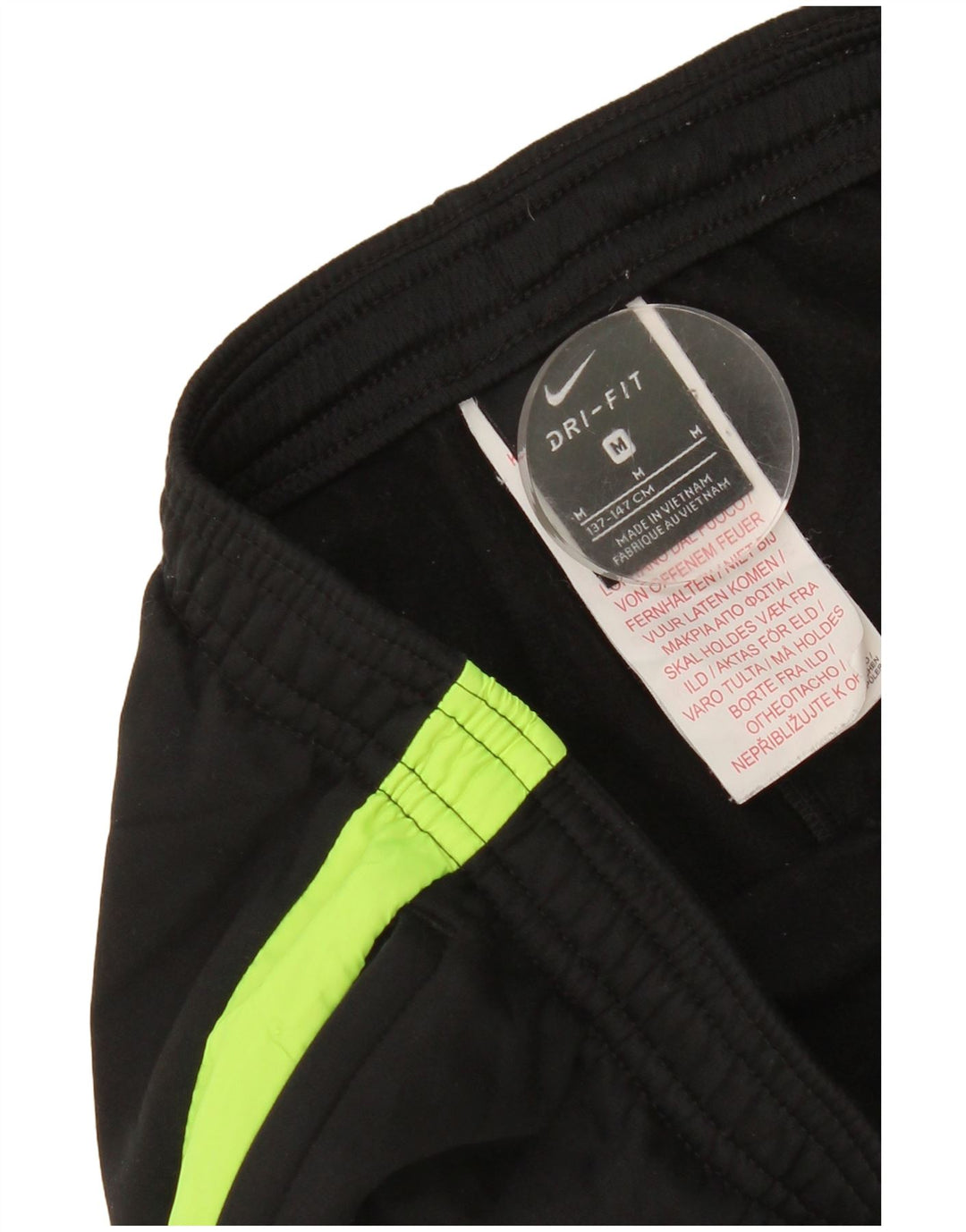 Nike Boys Dri Fit Tracksuit Trousers 10-11 Years Medium Black Colourblock