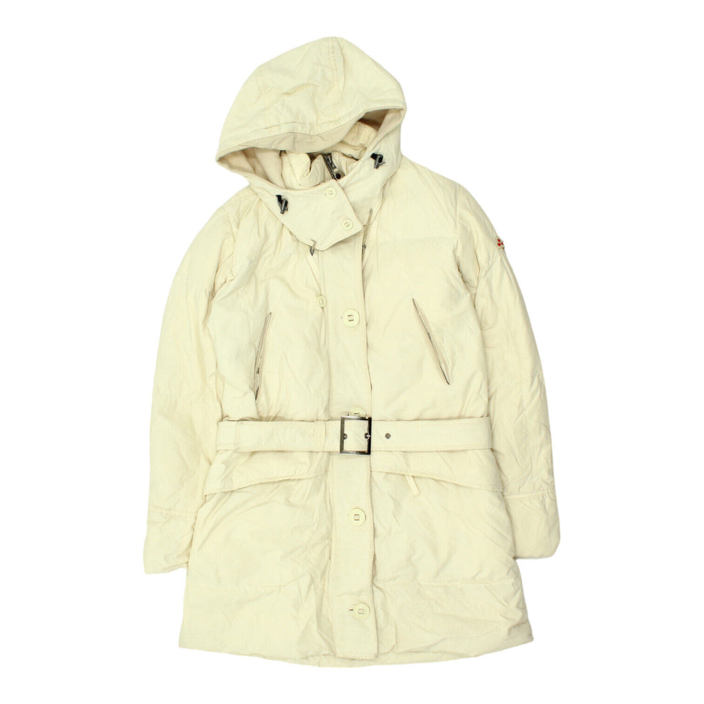 Peuterey Womens Mid Length White Padded Coat | Vintage High End Designer VTG | Vintage Messina Hembry | Thrift | Second-Hand Messina Hembry | Used Clothing | Messina Hembry 