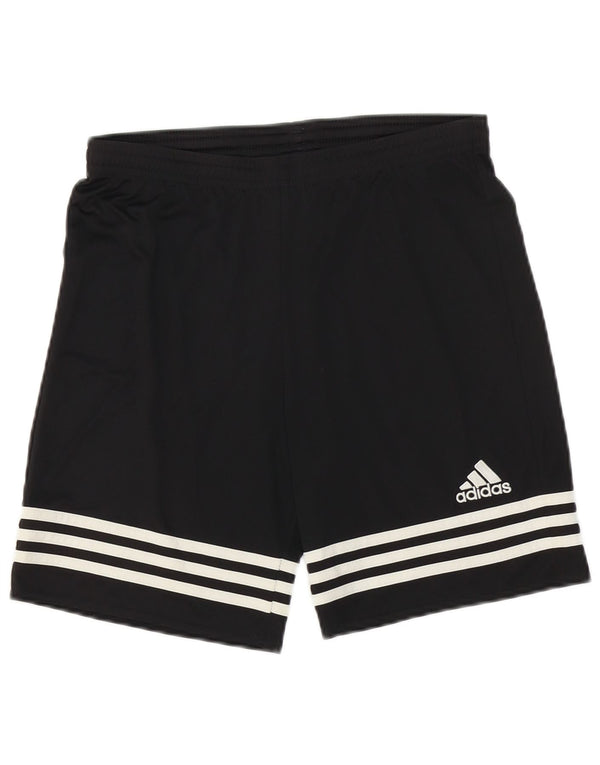 Adidas Boys Climalite Sport Shorts 13-14 Years XL Black Polyester