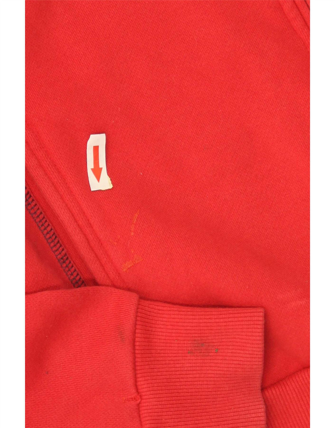 Sergio Tacchini Womens Tracksuit Top Jacket UK 14 Medium Red Cotton