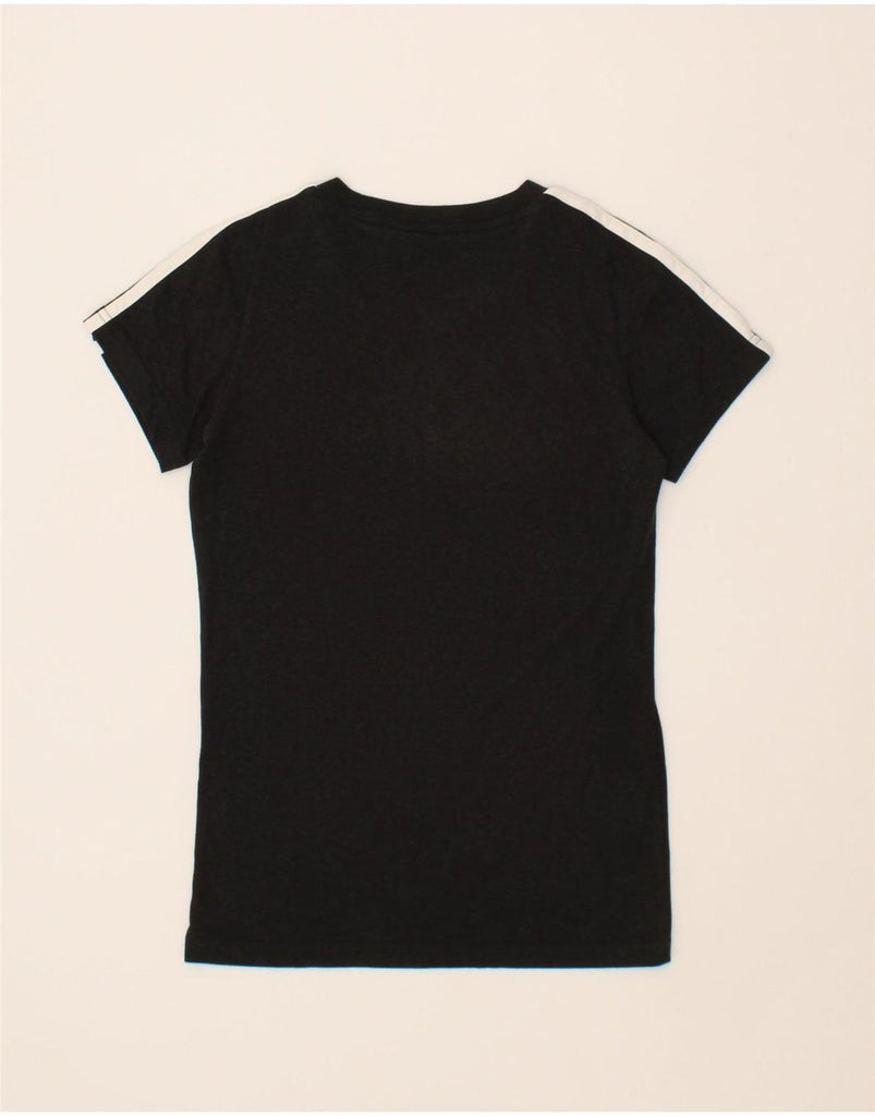 ADIDAS Womens Loose Fit T-Shirt Top UK 4/6 XS Black Polyester Vintage Adidas and Second-Hand Adidas from Messina Hembry 
