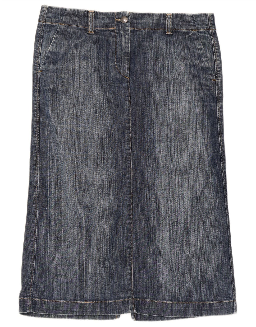 GAS Womens High Waist Denim Skirt Small W32  Blue