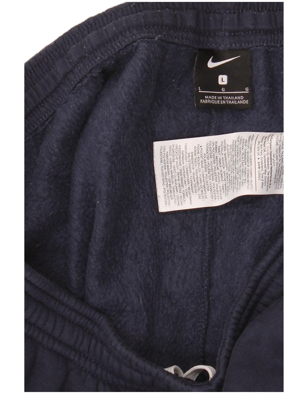 Nike Mens Tracksuit Trousers Joggers Large  Navy Blue Cotton