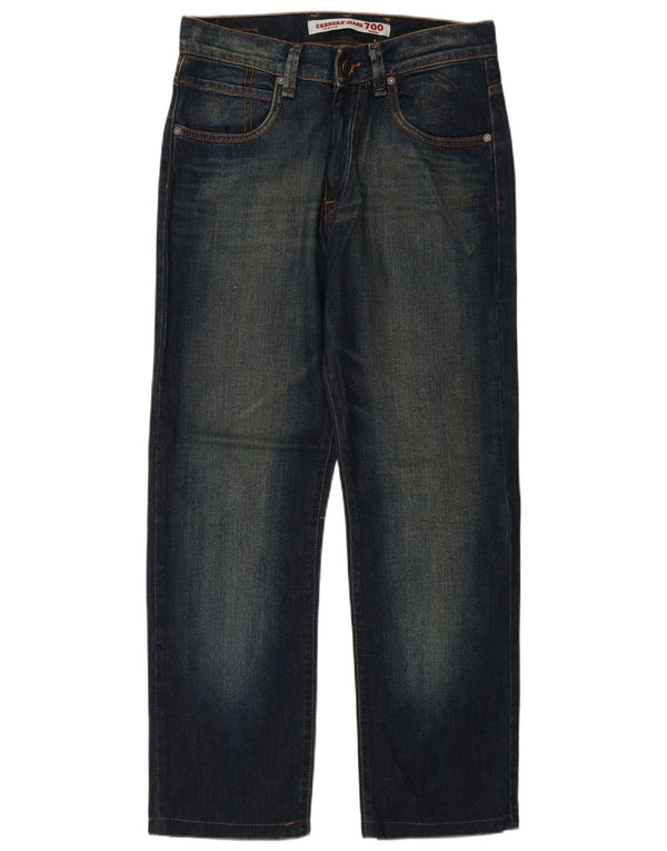 Carrera Mens 700 Straight Jeans IT 46 Small W31 L30 Navy Blue Cotton
