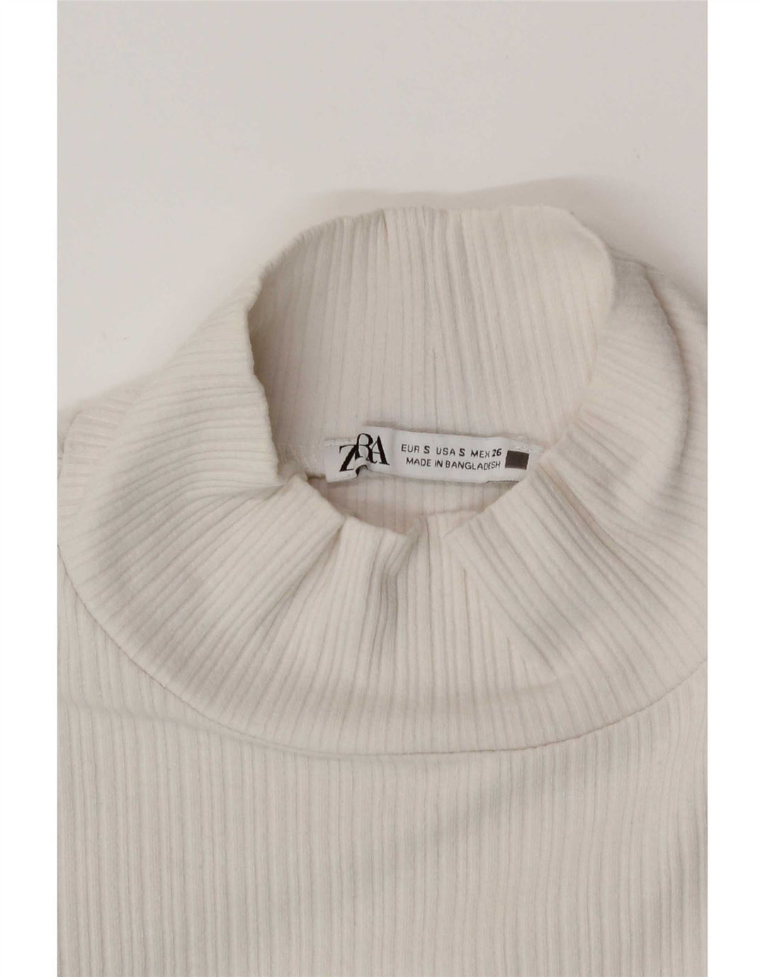 Zara Womens Crop Top UK 8 Small White