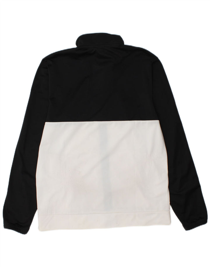 Adidas Mens Tracksuit Top Jacket UK 40/42 Medium Black Colourblock