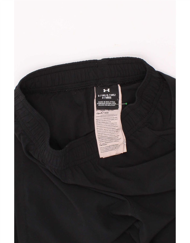 Under Armour Boys Tracksuit Trousers Joggers 6-7 Years Black Polyester