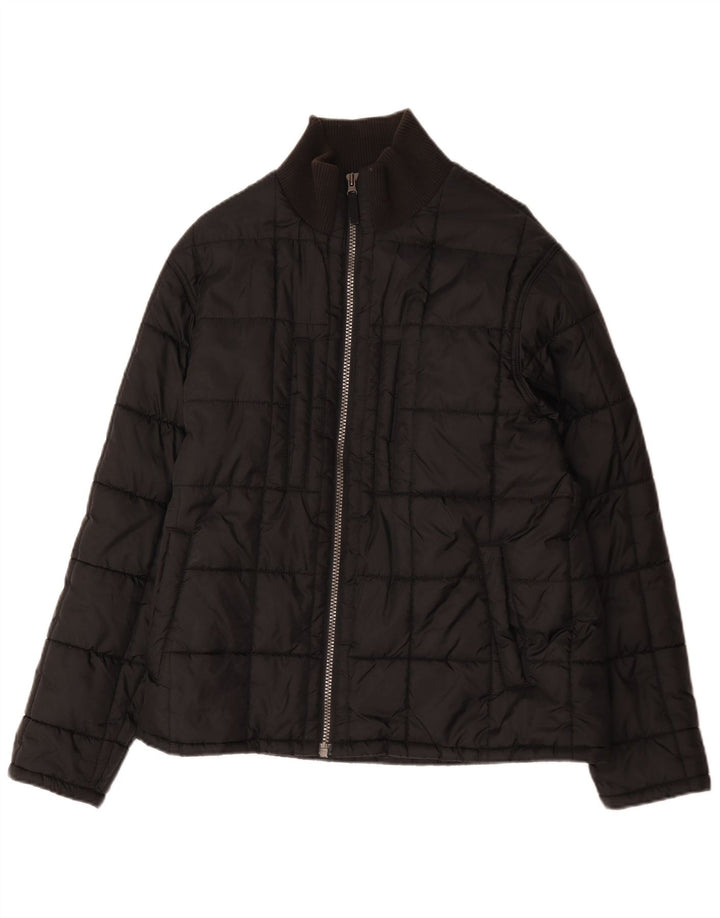 Timberland Mens Padded Jacket UK 40 Large Black Nylon