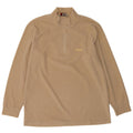 Fila Mens Zip Neck Fleece Jumper 2XL Beige Polyester