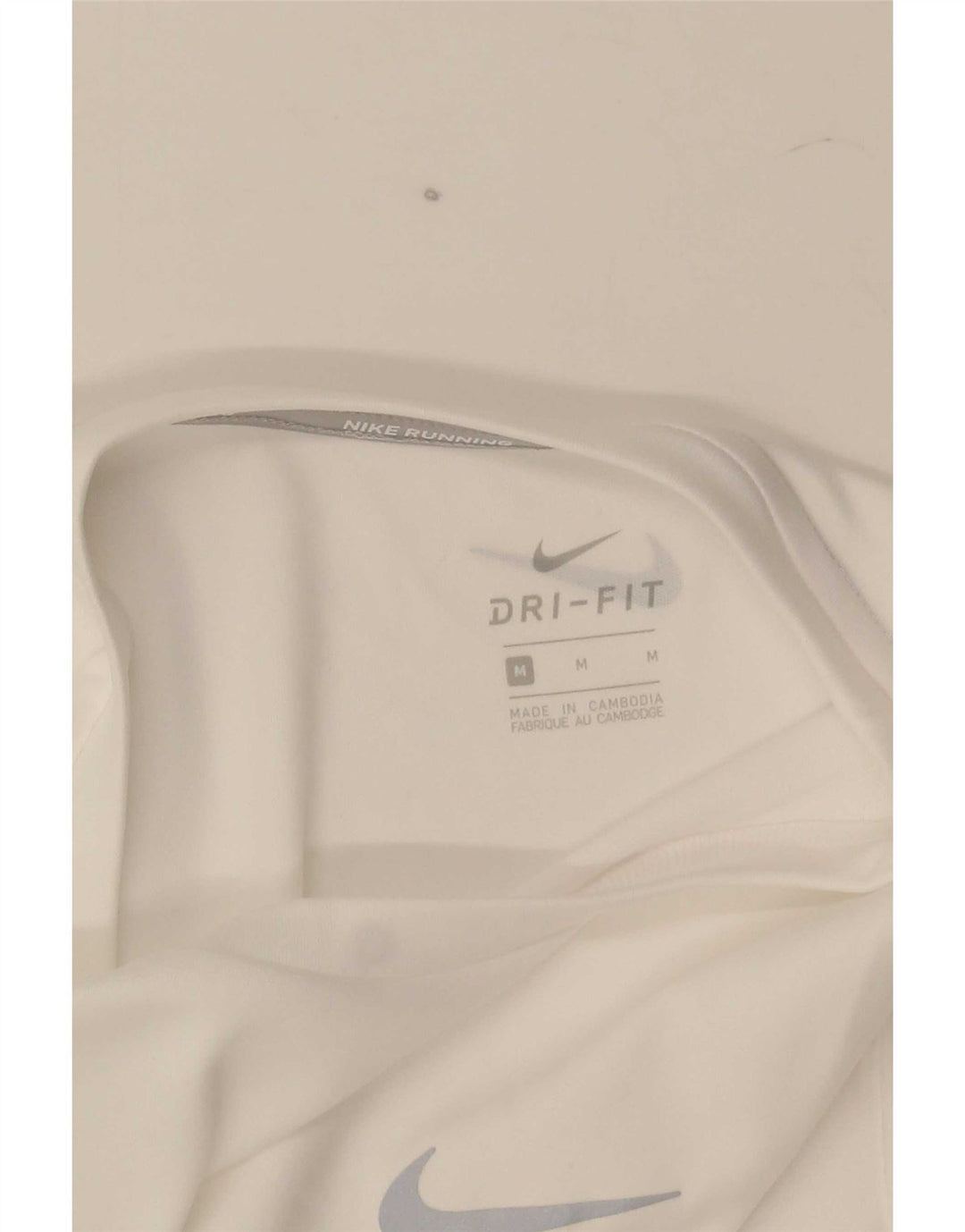 Nike Mens Dri Fit T-Shirt Top Medium White