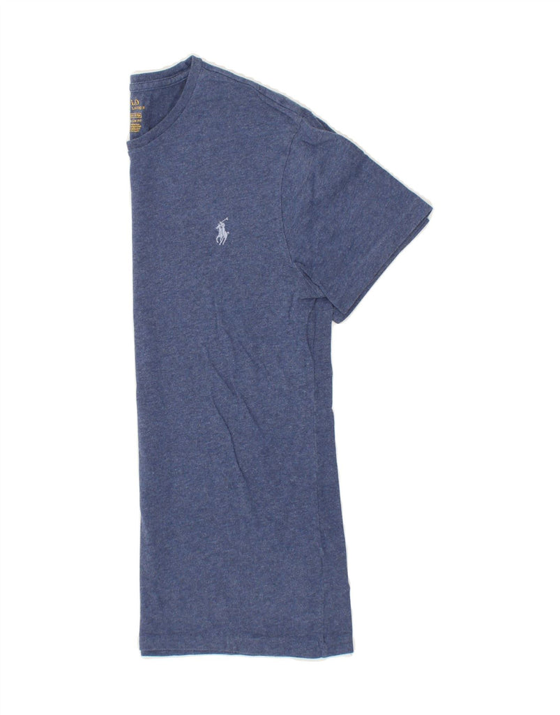 POLO RALPH LAUREN Mens Custom Slim Fit T-Shirt Top Small Blue Cotton | Vintage Polo Ralph Lauren | Thrift | Second-Hand Polo Ralph Lauren | Used Clothing | Messina Hembry 