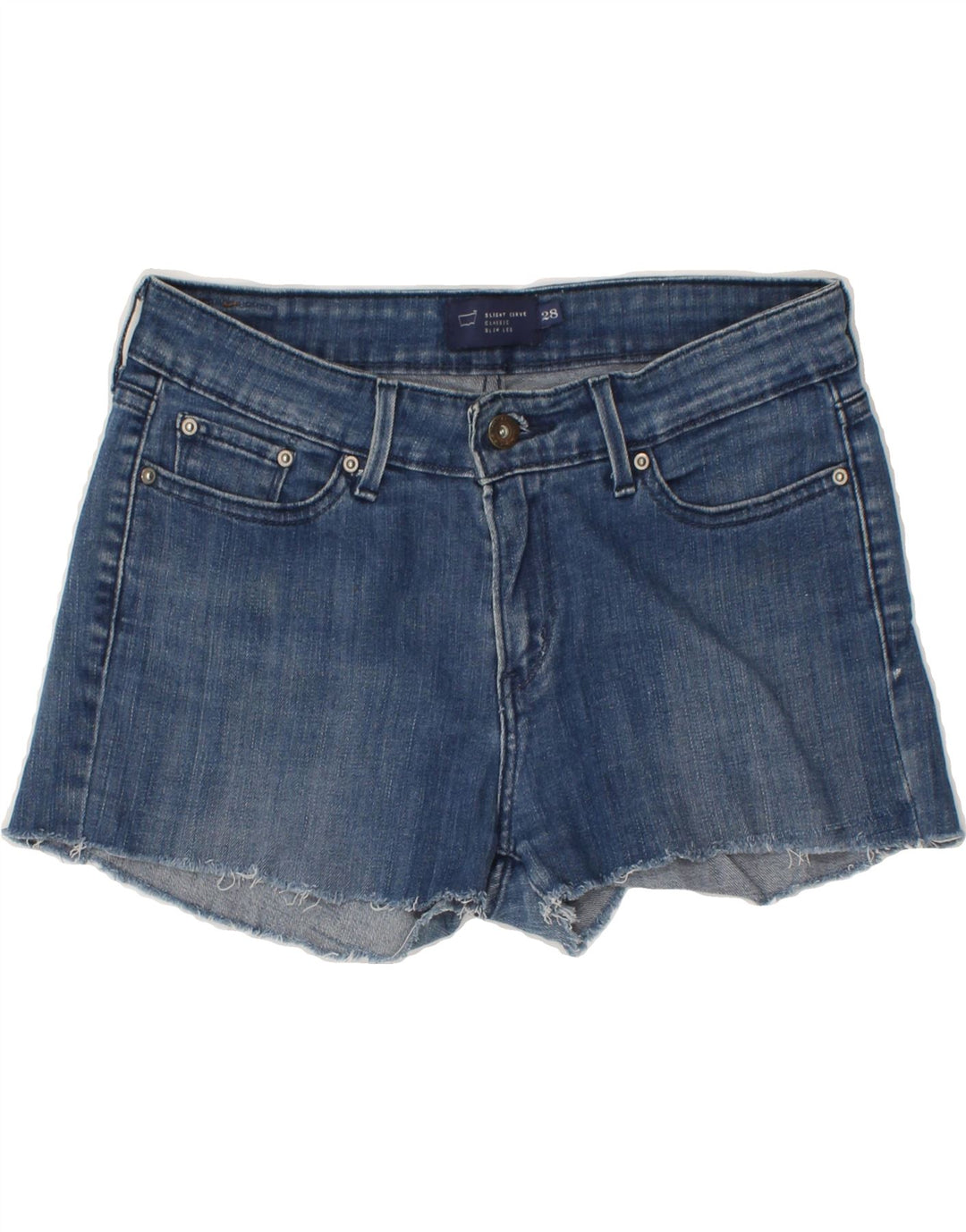 LEVI'S Womens Denim Shorts W28 Medium Blue Vintage Levi's and Second-Hand Levi's from Messina Hembry 