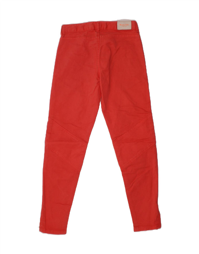 MASSIMO DUTTI Girls Slim Chino Trousers 9-10 Years W24 L24 Red Vintage Massimo Dutti and Second-Hand Massimo Dutti from Messina Hembry 