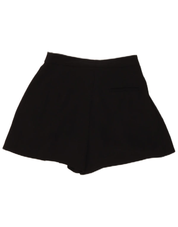 Zara Womens High Waist Pegged Casual Shorts Small W26 Black Polyester