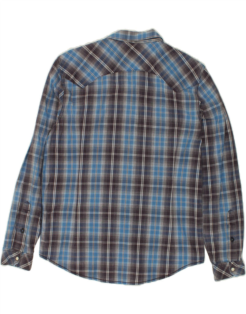 LEE Mens Slim Fit Shirt XL Blue Check Cotton | Vintage Lee | Thrift | Second-Hand Lee | Used Clothing | Messina Hembry 