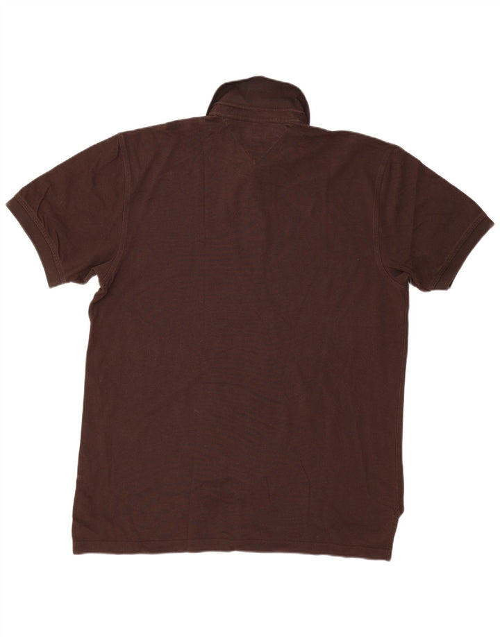 Tommy Hilfiger Mens Polo Shirt XL Brown Cotton