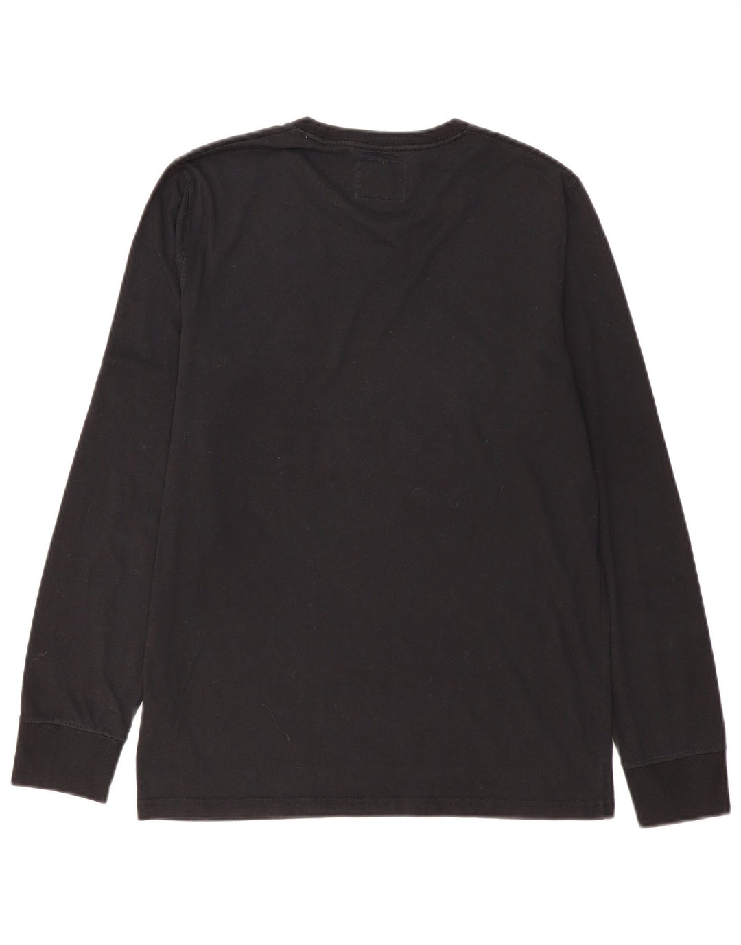 Abercrombie & Fitch Mens Graphic Top Long Sleeve Small Black Cotton