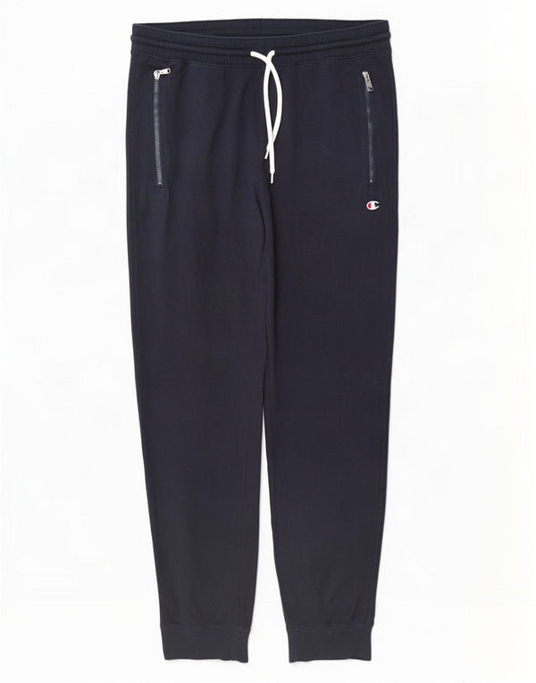 Champion Womens Tracksuit Trousers Joggers UK 14 Medium Navy Blue
