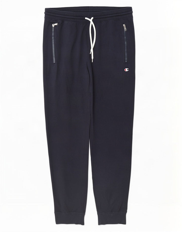 Champion Womens Tracksuit Trousers Joggers UK 14 Medium Navy Blue