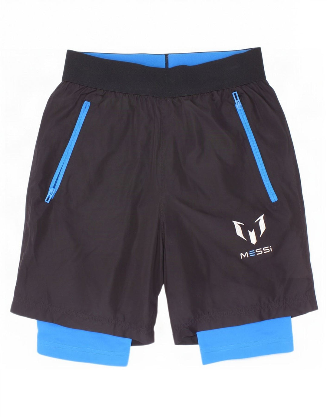 Adidas Boys MESSI Sport Shorts 9-10 Years Black Polyester