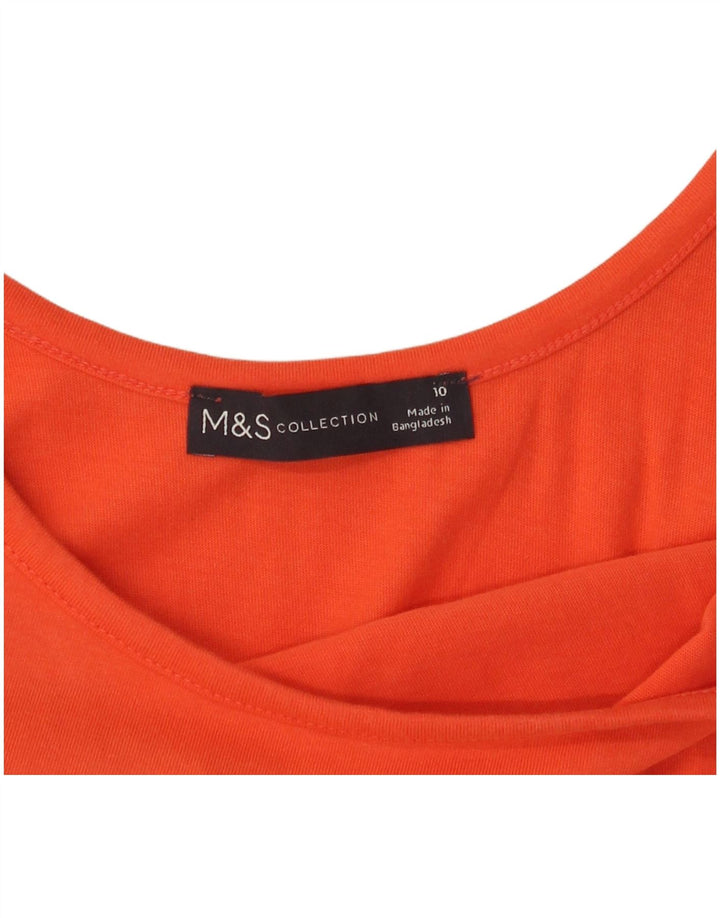 Marks & Spencer Womens Sleeveless Maxi Dress UK 10 Small  Orange