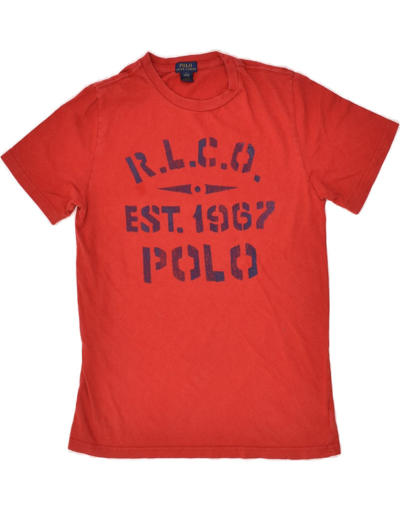 POLO RALPH LAUREN Boys Graphic T-Shirt Top 14-15 Years Large  Red Cotton | Vintage Polo Ralph Lauren | Thrift | Second-Hand Polo Ralph Lauren | Used Clothing | Messina Hembry 