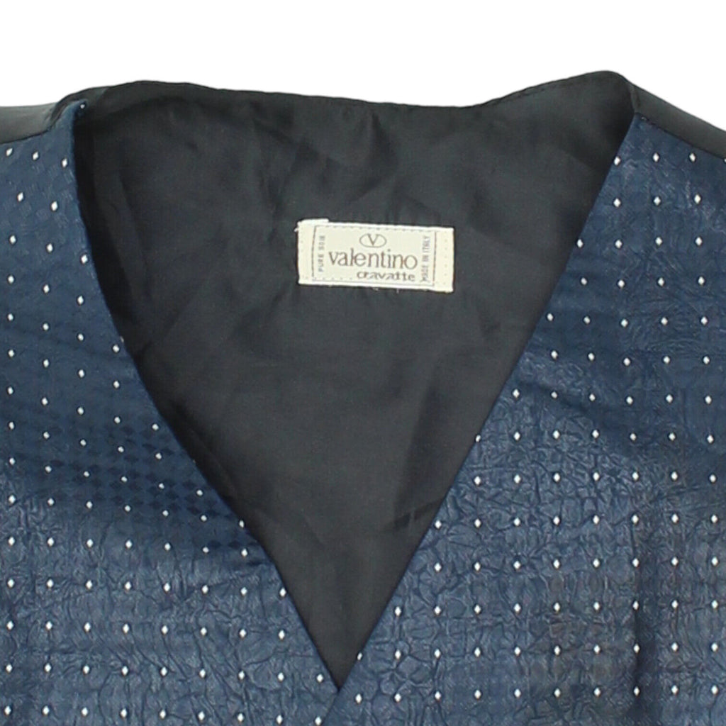Valentino Mens Navy Blue Suit Waistcoat | Vintage High End Designer Formal VTG | Vintage Messina Hembry | Thrift | Second-Hand Messina Hembry | Used Clothing | Messina Hembry 