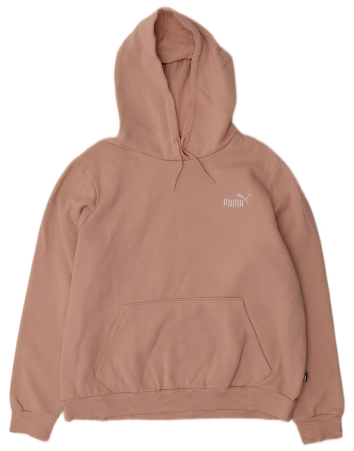 PUMA Womens Hoodie Jumper UK 18 XL Pink