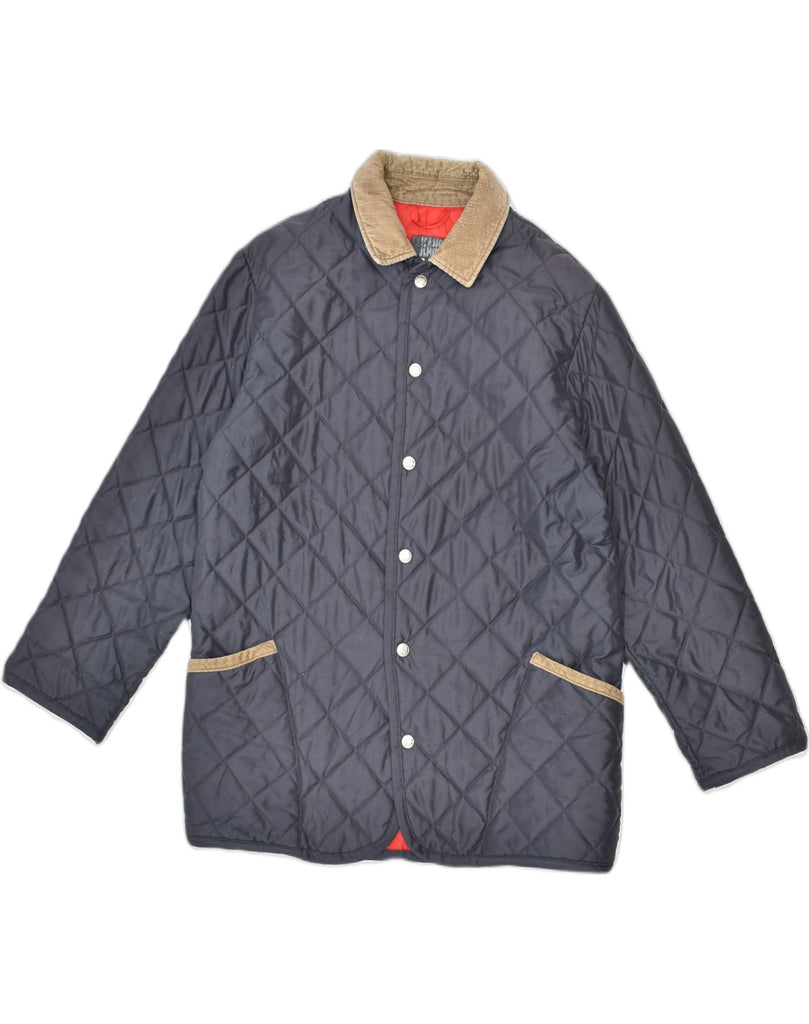 LES COPAINS Boys Quilted Jacket 13-14 Years Grey Cotton | Vintage Les Copains | Thrift | Second-Hand Les Copains | Used Clothing | Messina Hembry 