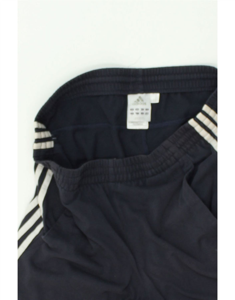 ADIDAS Mens Sport Shorts Small Navy Blue Cotton | Vintage Adidas | Thrift | Second-Hand Adidas | Used Clothing | Messina Hembry 