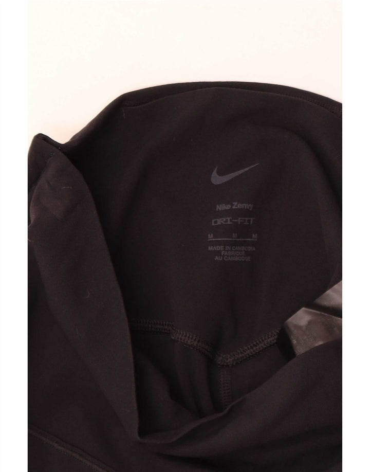 Nike Womens Dri Fit Leggings UK 12 Medium Black Nylon